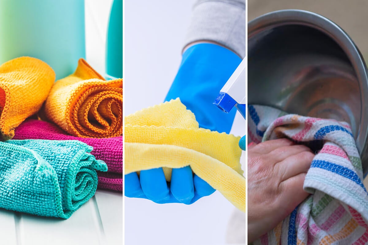 Cómo elegir el paño de limpieza correcto para cada tarea del hogar -  Belleza estética